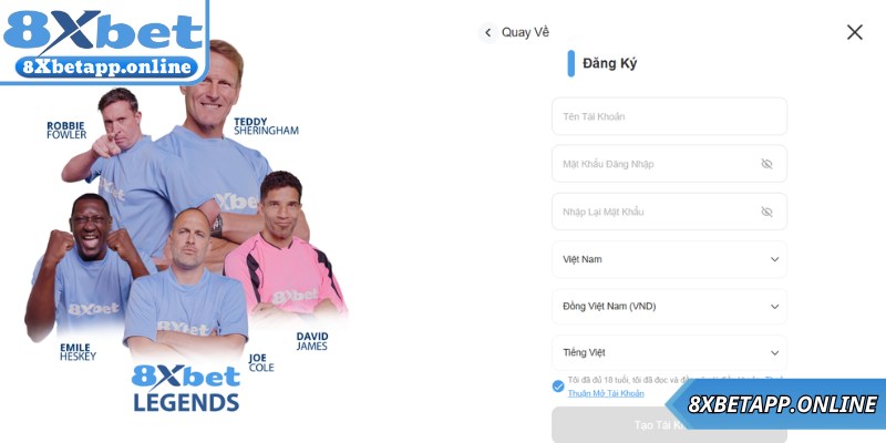 Điền đầy đủ thông tin theo form hệ thống cung cấp cho hội viên 